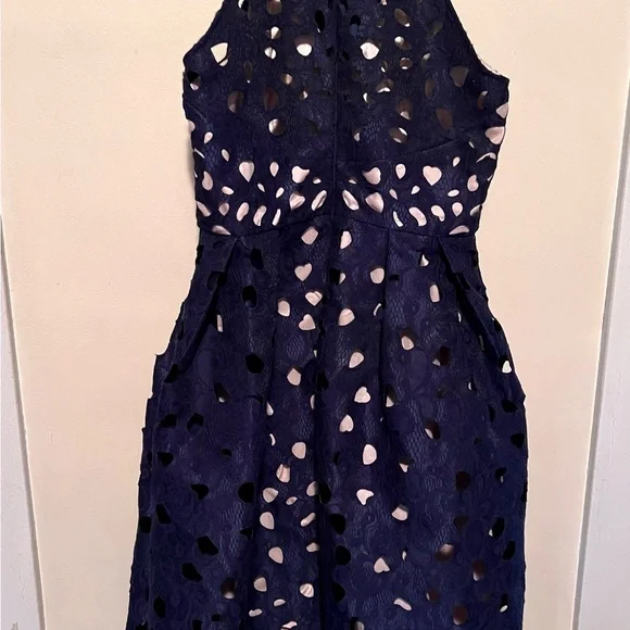 Chi Chi London Navy Blue Cutout Midi Dress - Picture 4 of 7